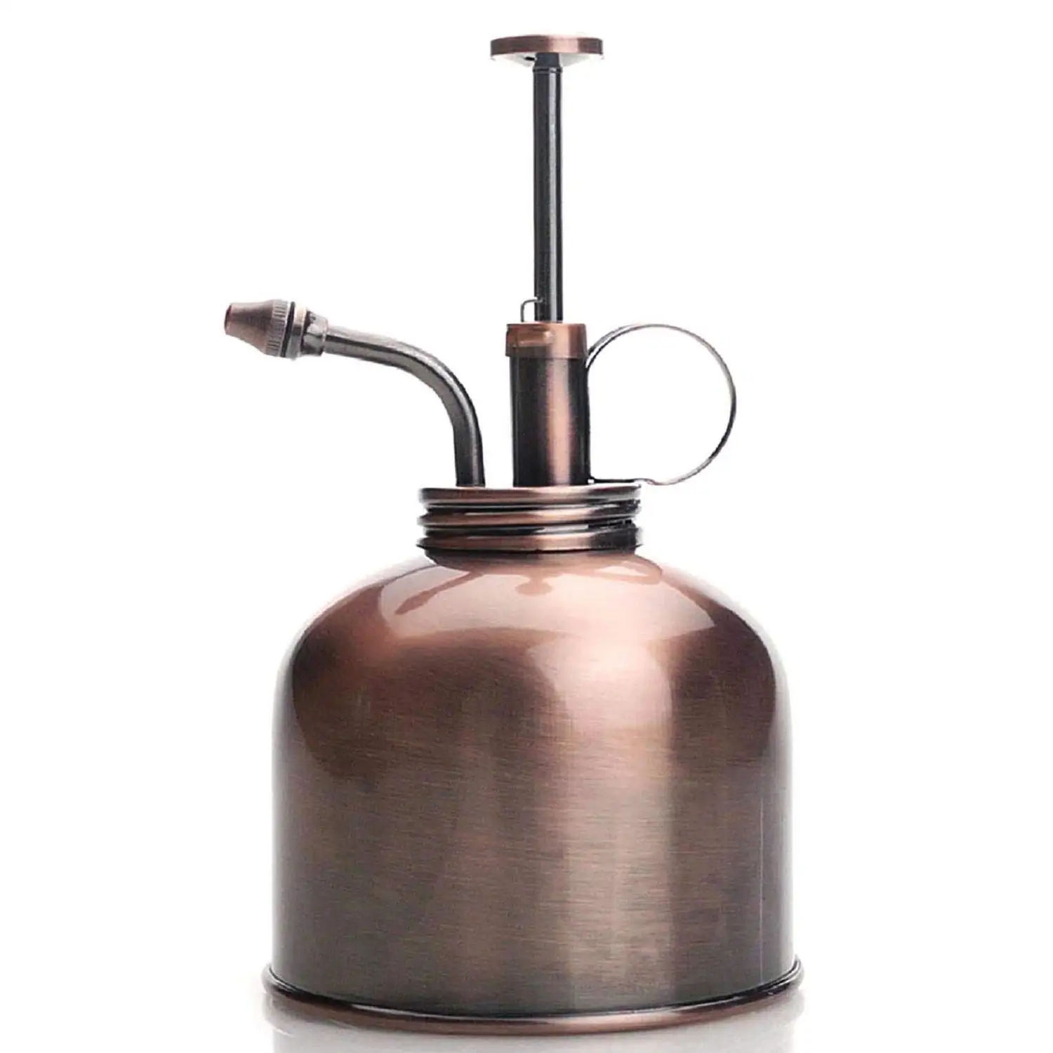 Pure Copper Antique Finished Plant Mister Watering Can Plant Mini Copper Sprayer Bottle With Solid Brass Pump