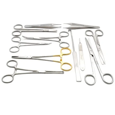 High Quality beautiful 14 Pcs Dog Spay set Cat Bitch Neuter Kit Canine /Feline Neuter Pack, Pet Spay Set Veterinary Small Animal