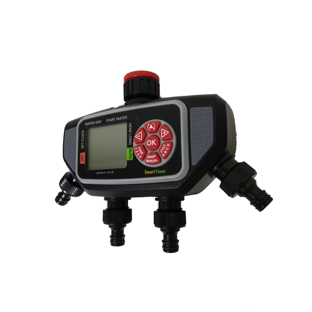 Electronic Watering Timer Garden Water Sprinkler Timer Multiple Zones Programs Run Time Easy Setup and Program Riego Inteligente