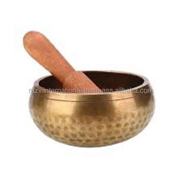 Meditation singing bowl Brass Antique finished metal bronze bowl