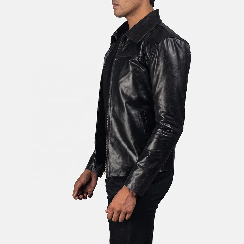 Genuine Sheep Leather Jackets Mens Casual Custom Made Pakistan Leather Jacket For Men Wholesale Cheap Factory Manufacturing
