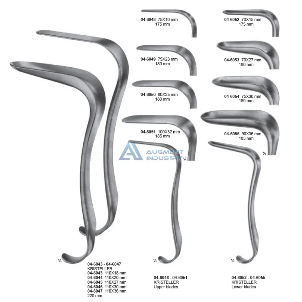 
KRISTELLER Vaginal Speculum and Retractor Dual Speculum KRISTELLER Vaginal Spacula Sets Upper Blades & Lower Blades 
