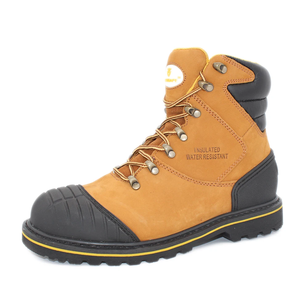 acid and alkali resistance Mid cut rubber outsole security boots safety shoes manufacturer