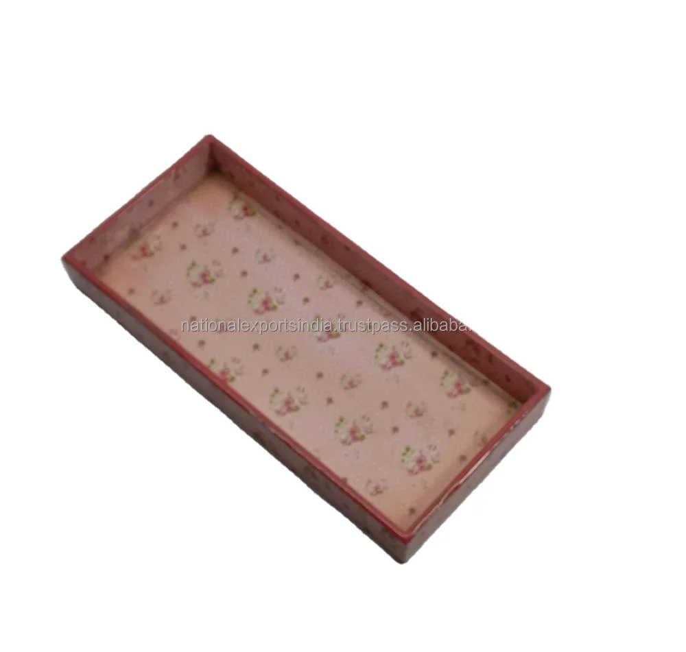 Tray Wooden Tray Hot Selling Wholesale Acacia Wood rectangle  Breakfast Serving Tray With Handles