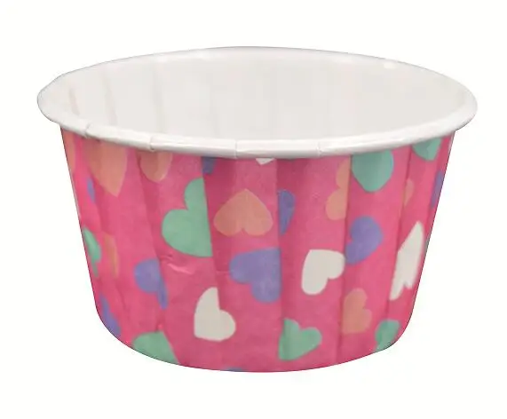 Wholesale Printing Design Round Paper Cups Cupcake Muffin Liners