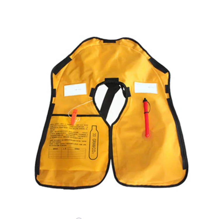150N automatic inflatable double air chamber life jacket with co2 33g cylinder