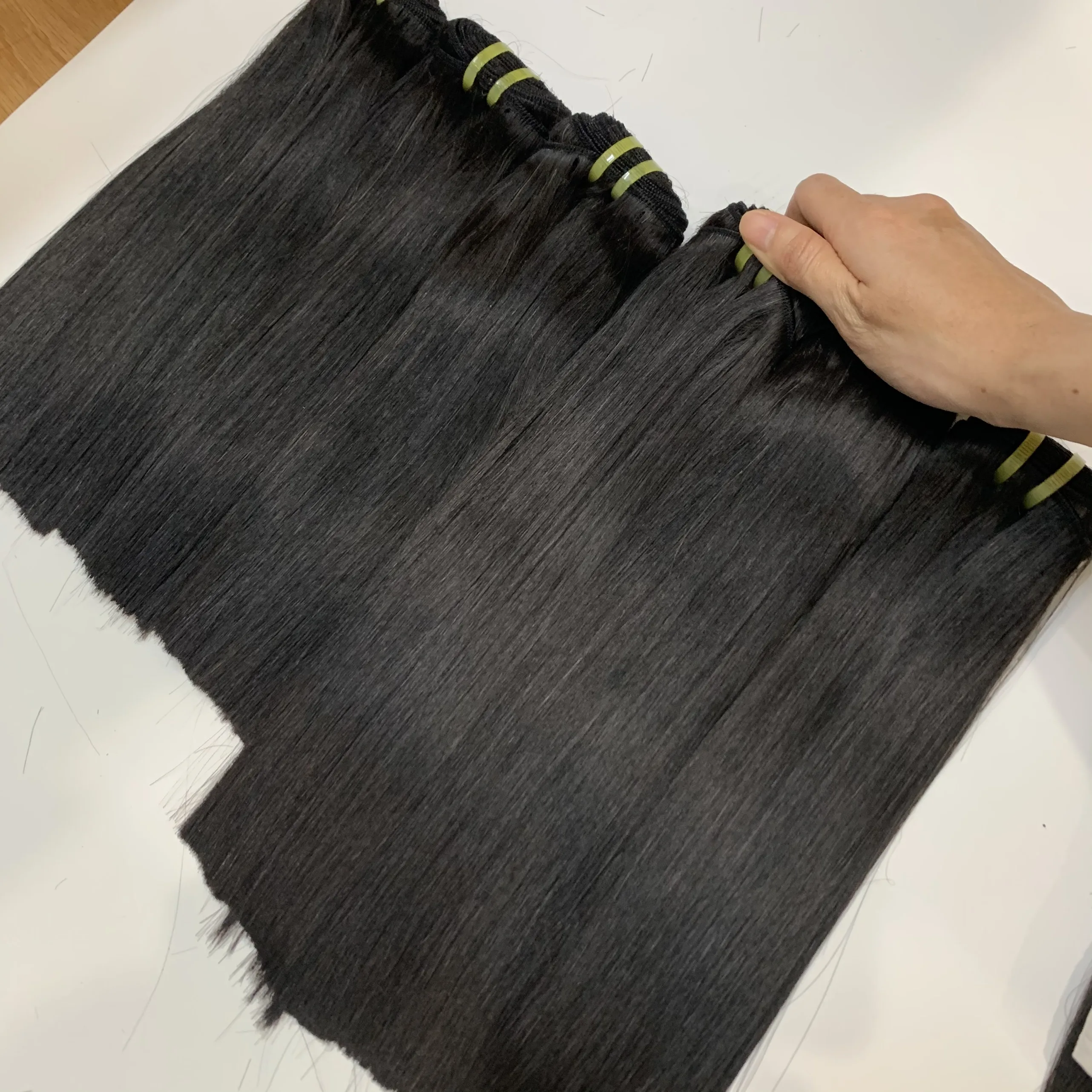  Парик волос Топ Тренд в Нигерии естественный цвет Короткие Длинные волосы пряди и закрытие супер двойные