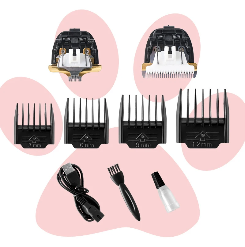 Производство высокое качество низкий звук профессиональные электрические машинки для стрижки кошек и собак с USB-разъемом