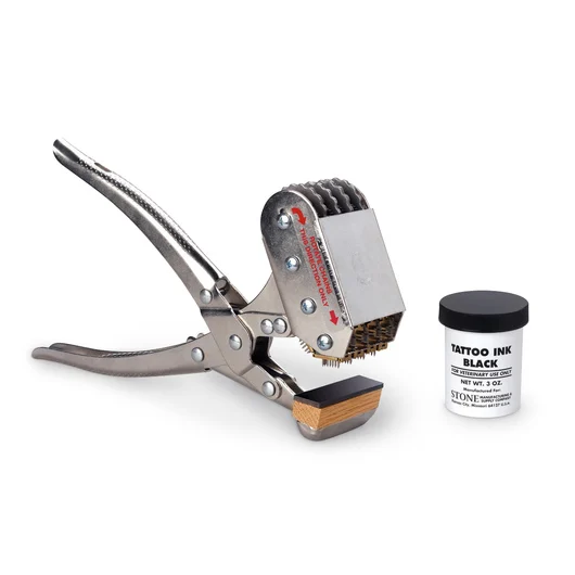 High quality Ear Tattoo pliers veterinary tattooing pliers animals tattooing pliers