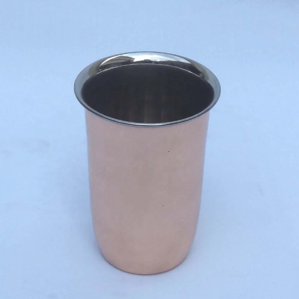 Amazing Copper Julep Cup With Inside Nickel Platted Cute Tumbler Mugs