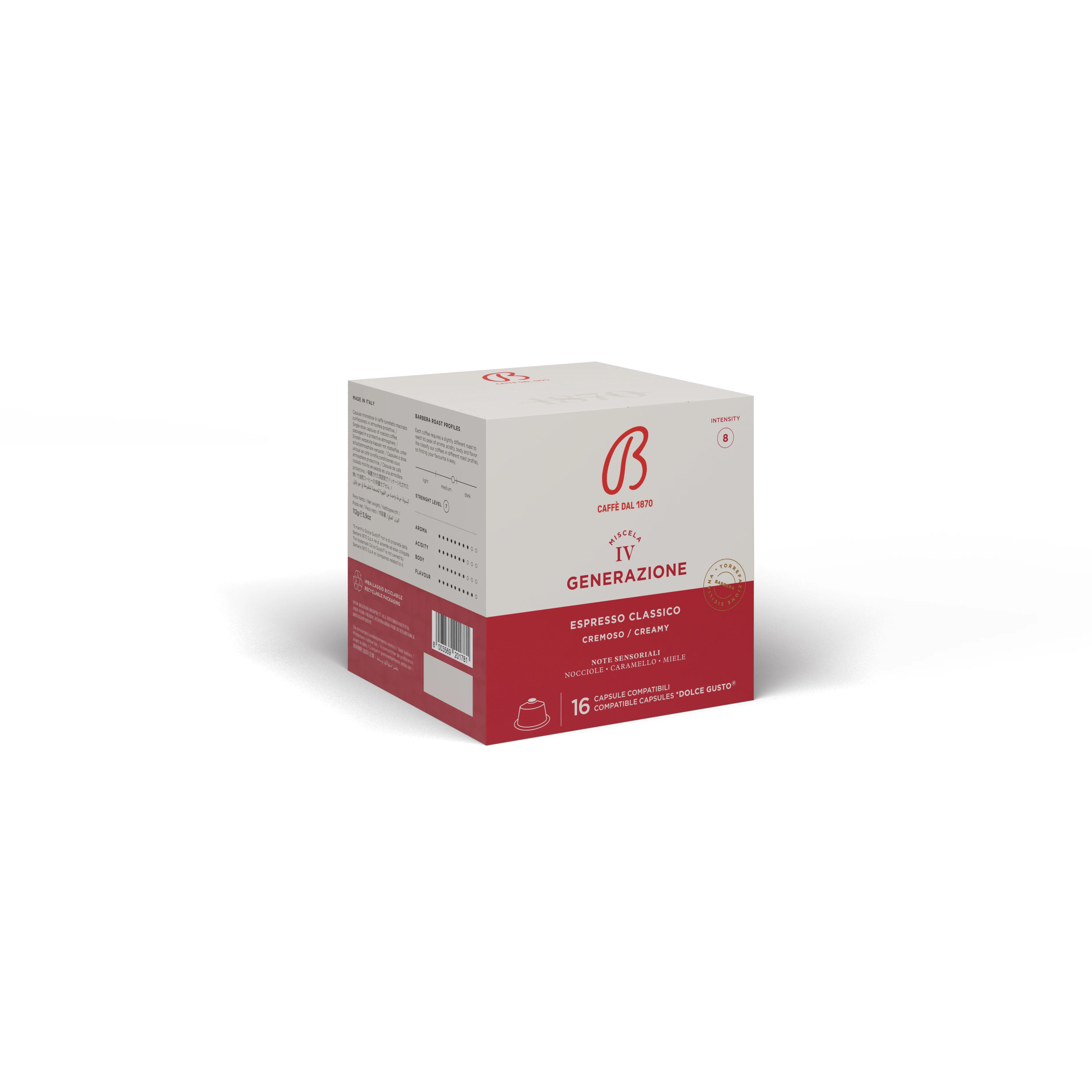 Итальянская капсула для эспрессо 50% Arabica 50% Robusta Dolcegusto