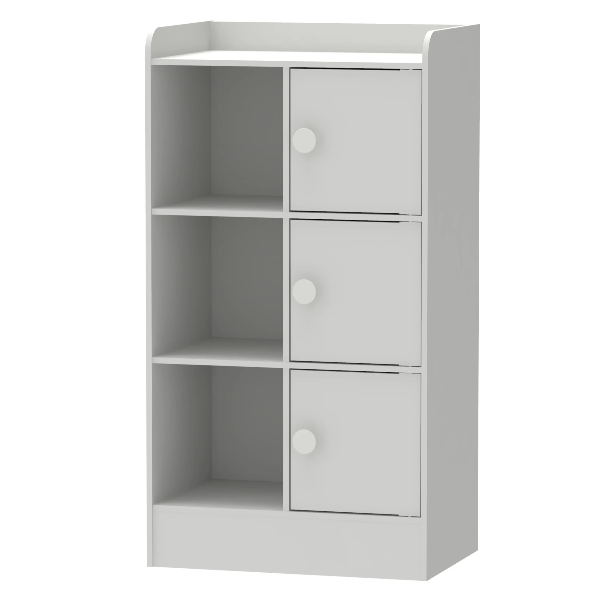  (1640) 3 Tier 6 Shelves Doors Multi Purpose Colorful Rack Colour Box High Quality Chipboard Malaysia Made