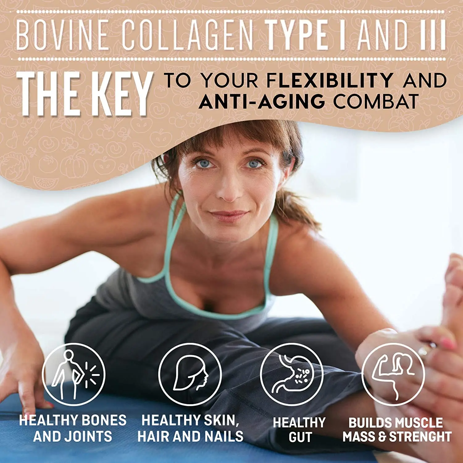 bovine hydrolyzed fish collagen protein powder