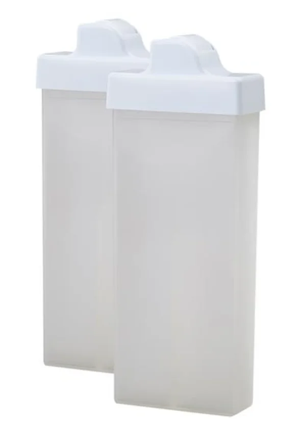 Empty roll-on cartridge PP plastic bottle and ABS Roller head for refilling depilatory wax 100ml