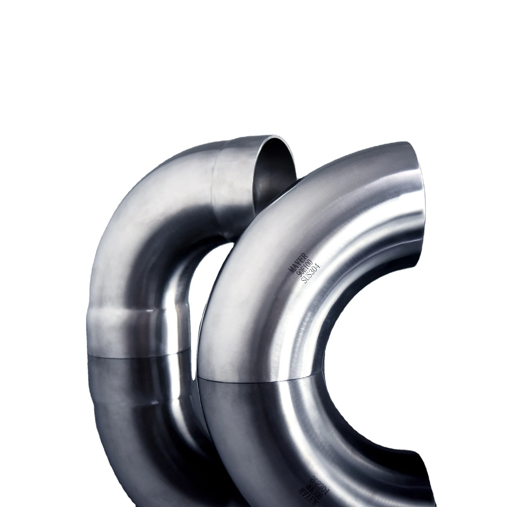 SS304/316L stainless steel pipe fitting 90 degree elbow fitting butt weld