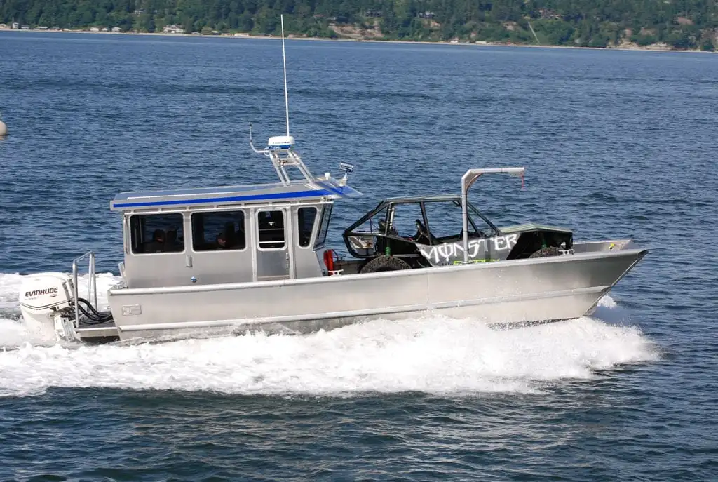 
30ft/9mtr China design cargo transport aluminum fishing boat with wheelhouse landing craft 