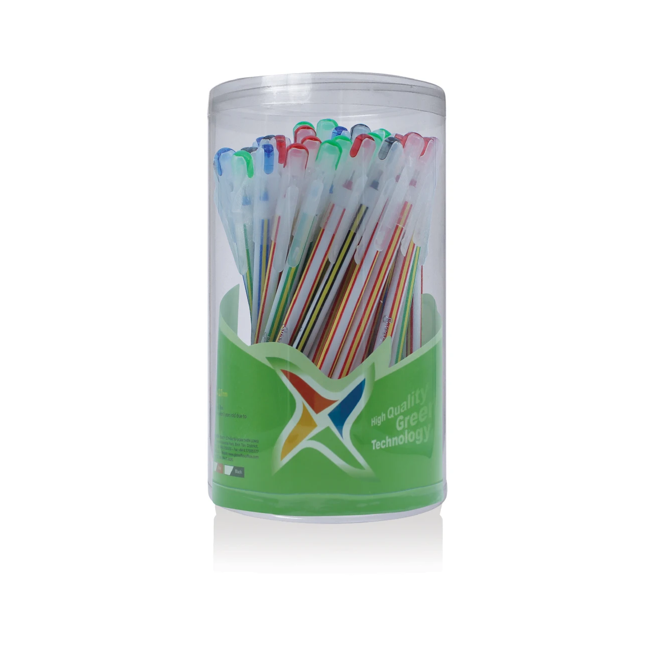 OEM/ODM Service Available Plastic Office & School Pen Black Blue Red Sweet Candee FO-031 Ballpoint Pen