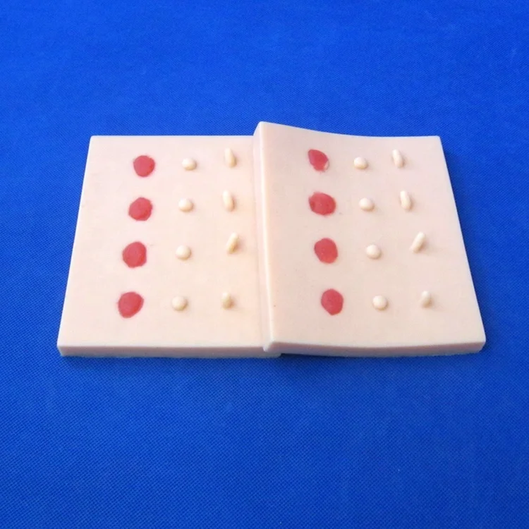 Vivid Pathological Skin Disease Lesions Model for Medical Teaching Suture Pad