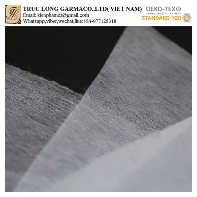 
Microdot nonwoven Double dot interlining adhesive fusing fabric China manufacturer 