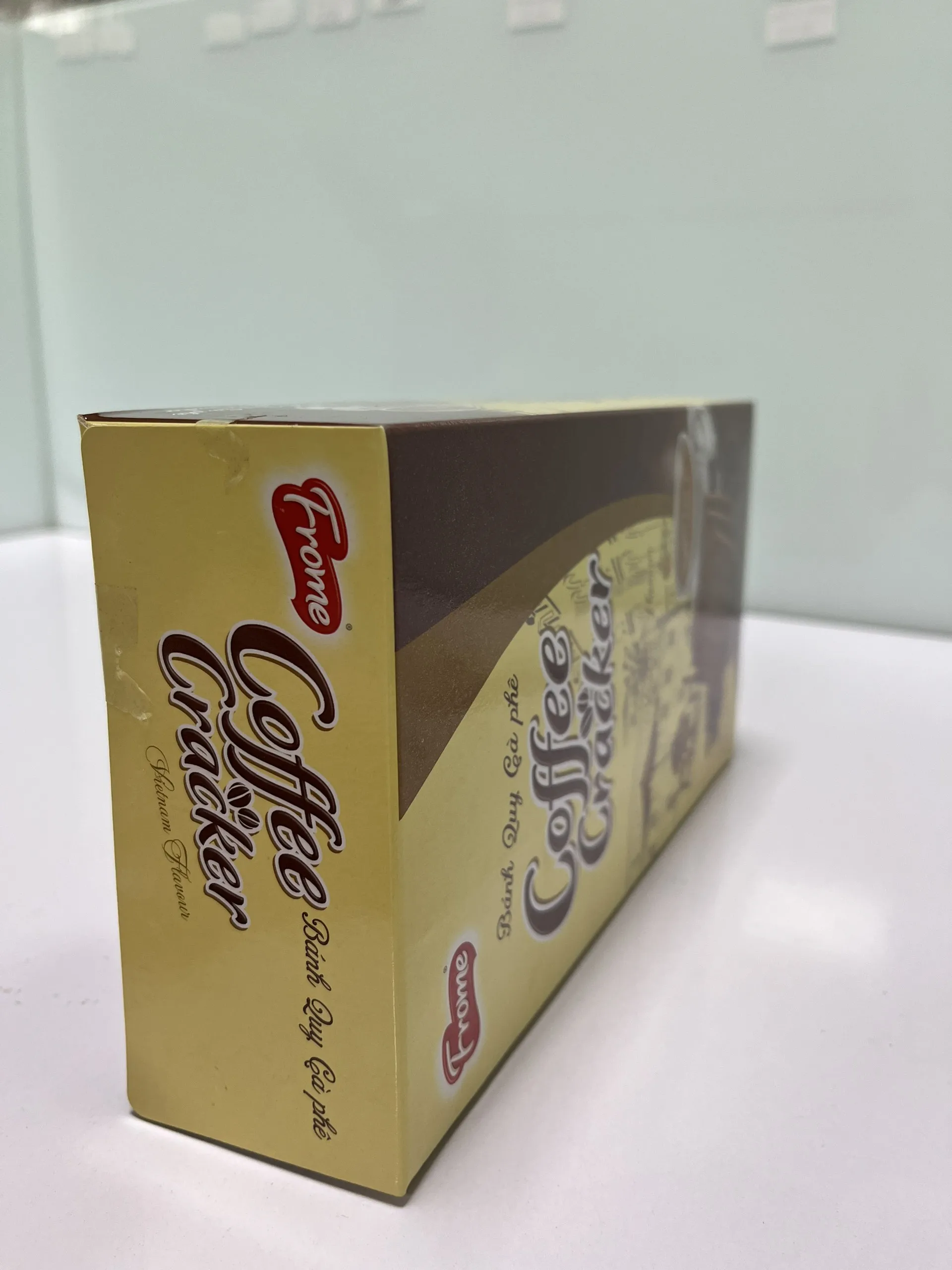 Hot New Crispy Cracker Premium Quality - Coffee Flavour - Packing in Paper Box - Tasty Delicious