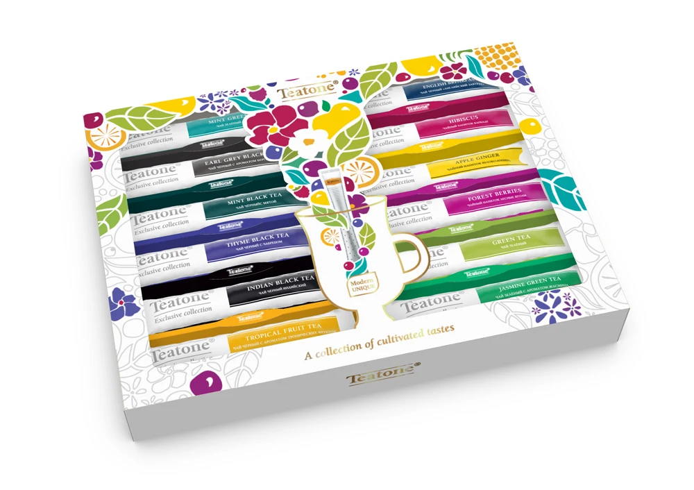 Чайный подарочный набор в ассортименте палочки для однопивоваренного чая 60 палочек * 1 8 г индивидуальной упаковке высокое