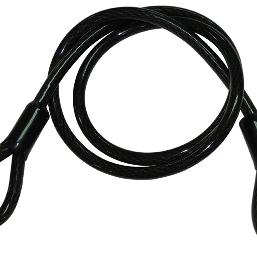braided or twisted cut resistance steel cable with PVC coating against scratching