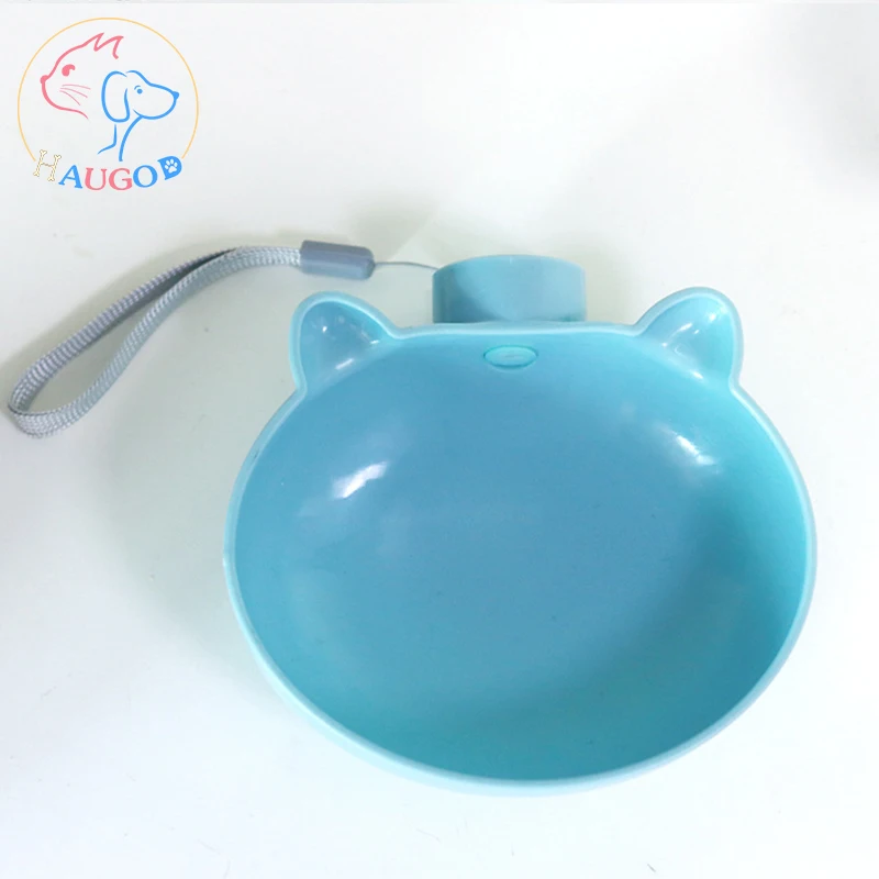Outdoor pet plastic bowl food feeder dish portable