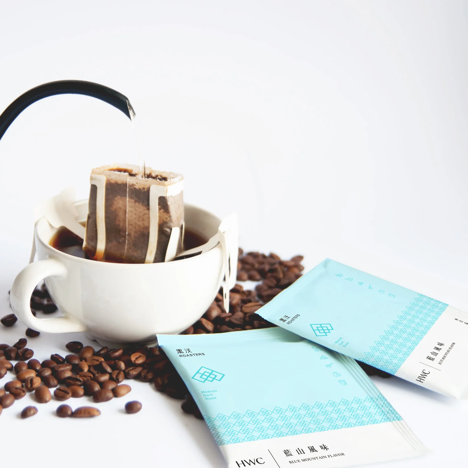 Ready to Ship Hot Sell 600 PCS Blue Mountain Flavor Arabica Premium Hanging Ear Drip Coffee Ground Coffee