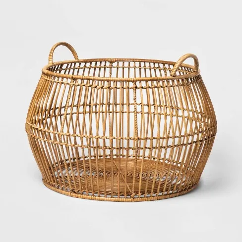 Wholesale Rattan Laundry Basket Wicker Storage Baskets Open Woven Rattan Laundry Basket 0084947900124