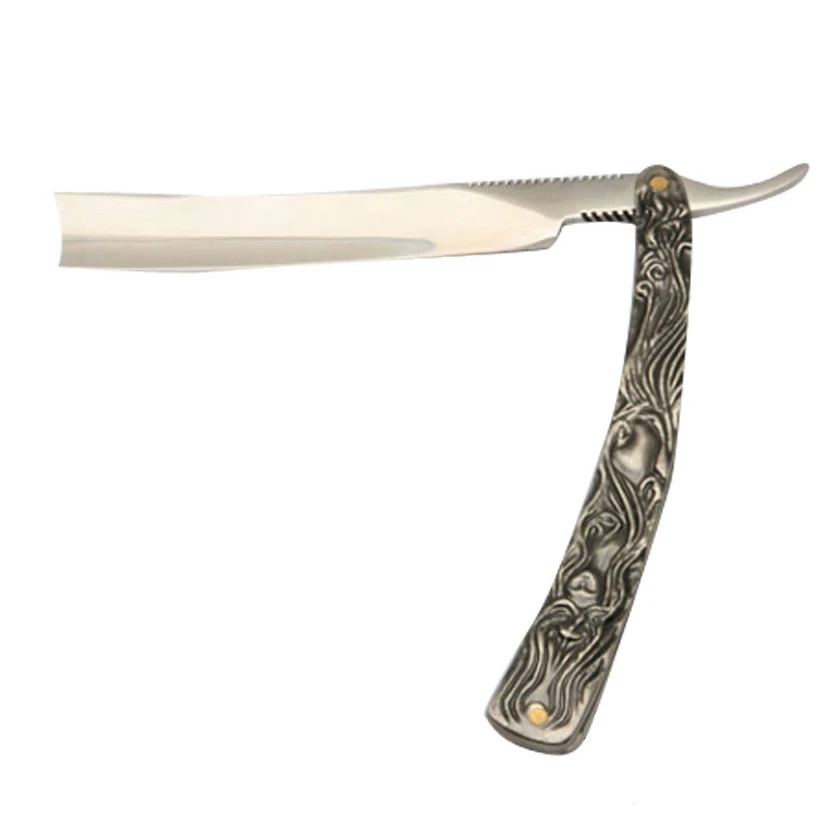 Top Quality Stainless Steel Barber Razors Top Quality 5.5' Silver Hair Razors Hot Sell Wholesale Factory Razors