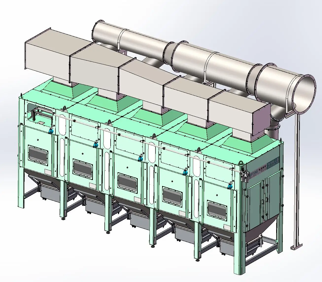 2183 L* 1313 W* 2574 H Dimension(L*W*H) Cartridge Dust Collector Industrial Dust Collector With CCC/CE Certification