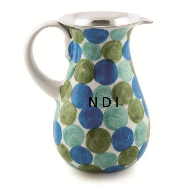  Кувшин для воды ручной работы декоративный питьевой кувшин с эмалью высокой емкости ручкой украшения