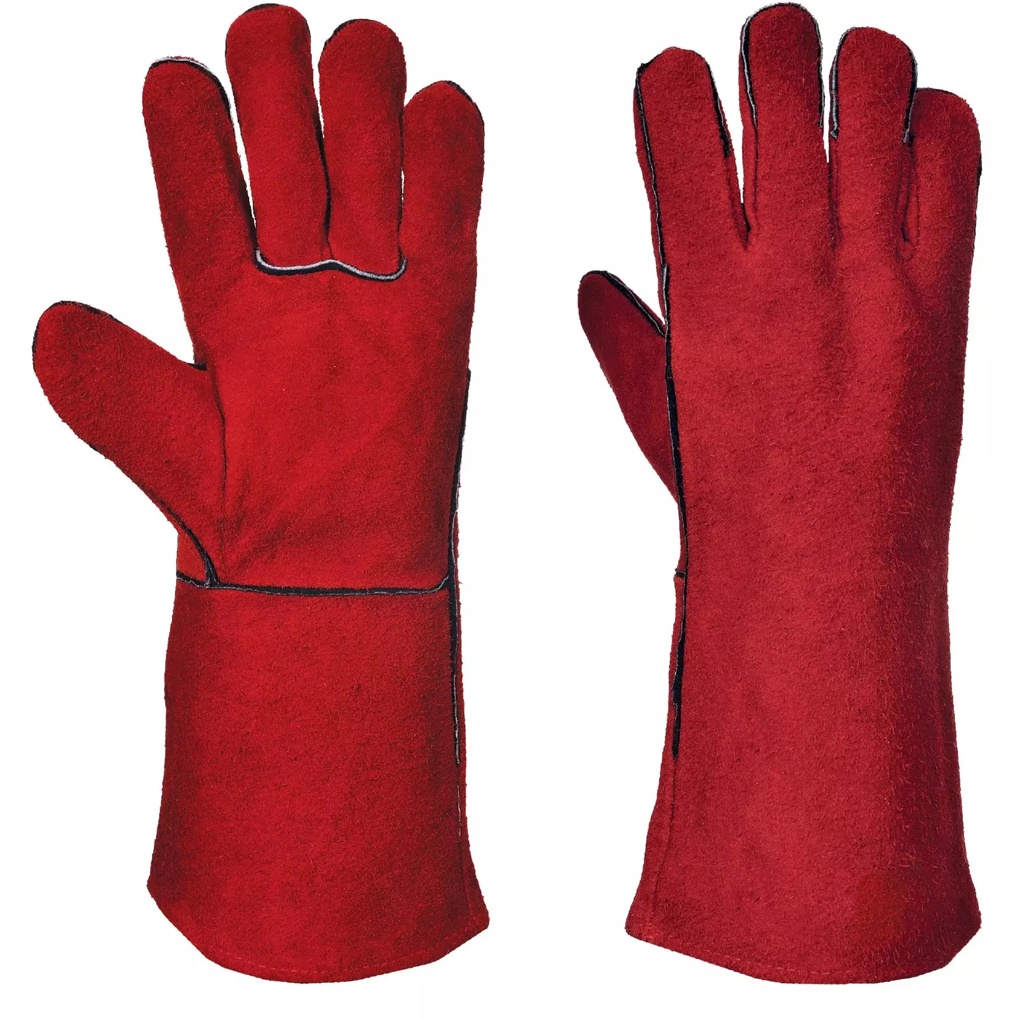  Перчатка для сварки TIG оснащена мягкой ладонью из коровьей кожи дополнительной чувствительности и манжетами спилковой длиной 15 см размер 35 лидер продаж