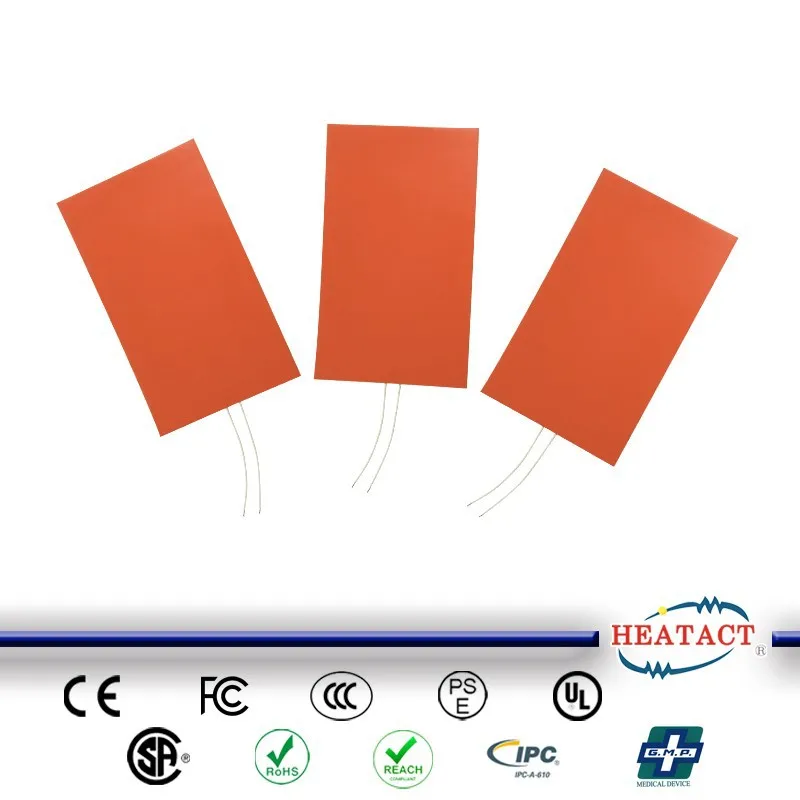 Тайваньский Премиум индивидуальная электрическая пленка 12 В силиконовый резиновый нагреватель OEM ODM в наличии