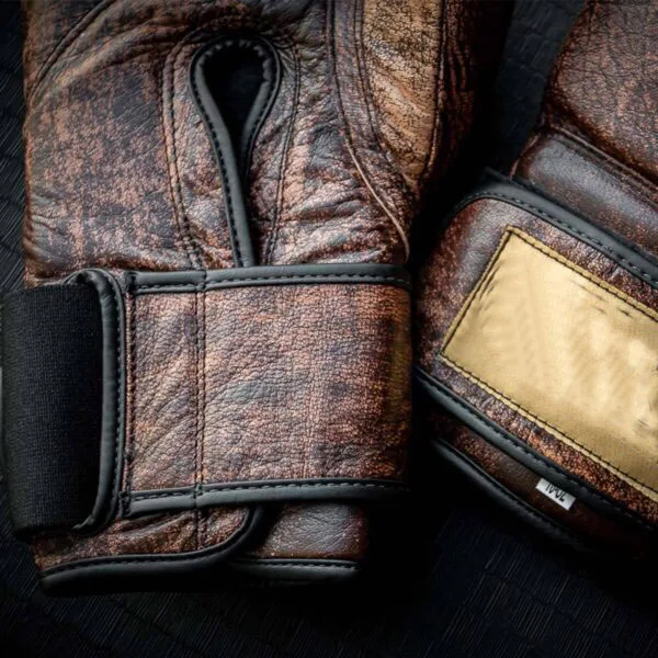  Винтажные боксерские перчатки классический дизайн собственные высшего качества Муай Тай ММА