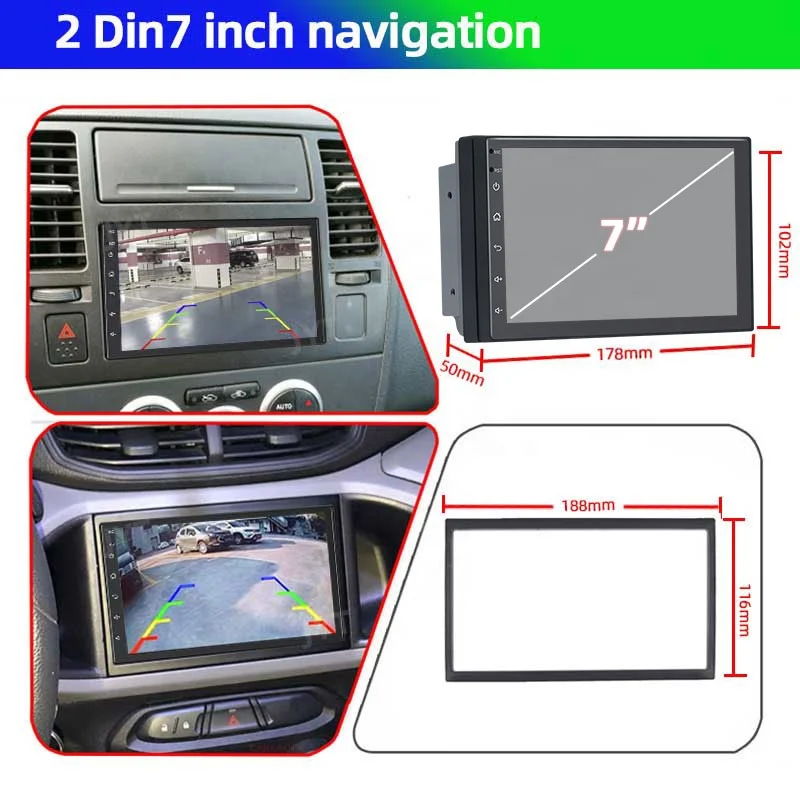  Универсальный 7-дюймовый Gps навигационная система Dvd музыкальный плеер головное устройство двойной Din стерео Android радио для