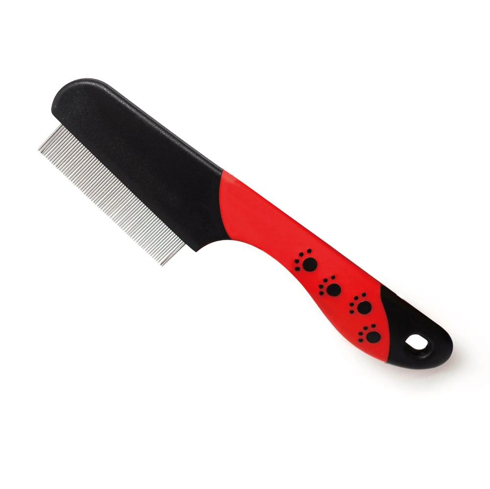 
Dog Flea Comb Logo Customized Grooming Products Metal Brush 