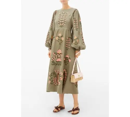 Ukrainian Long Dresses latest Hand Vintage Embroidered Casual Dresses Women Lady Elegant Long Wear For Ladies Ukrainian Dresses