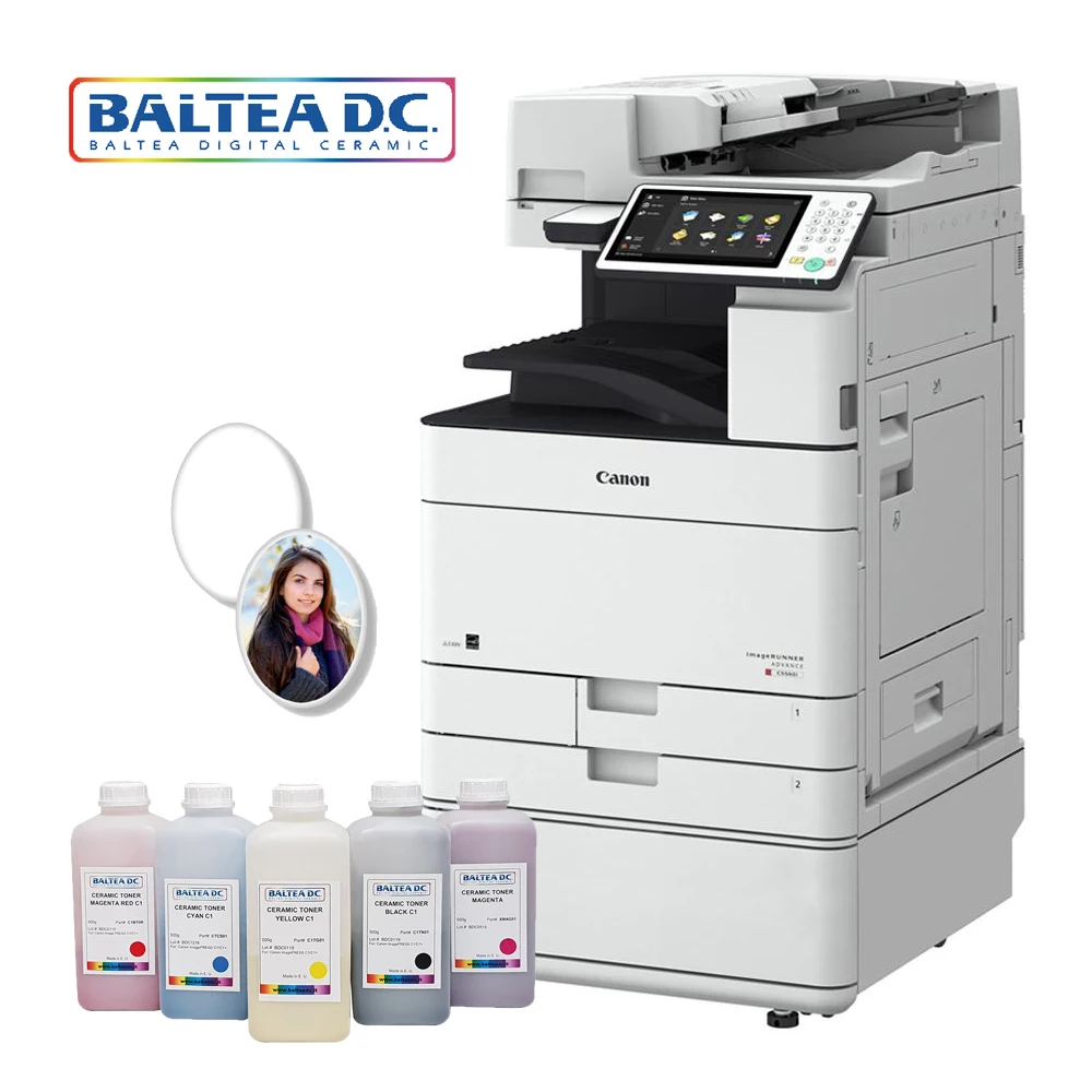 CONSUMABLES FOR CERAMIC PRINTING Italian Ceramic Toner BALTEA, direct transfer paper CALCOPRINT