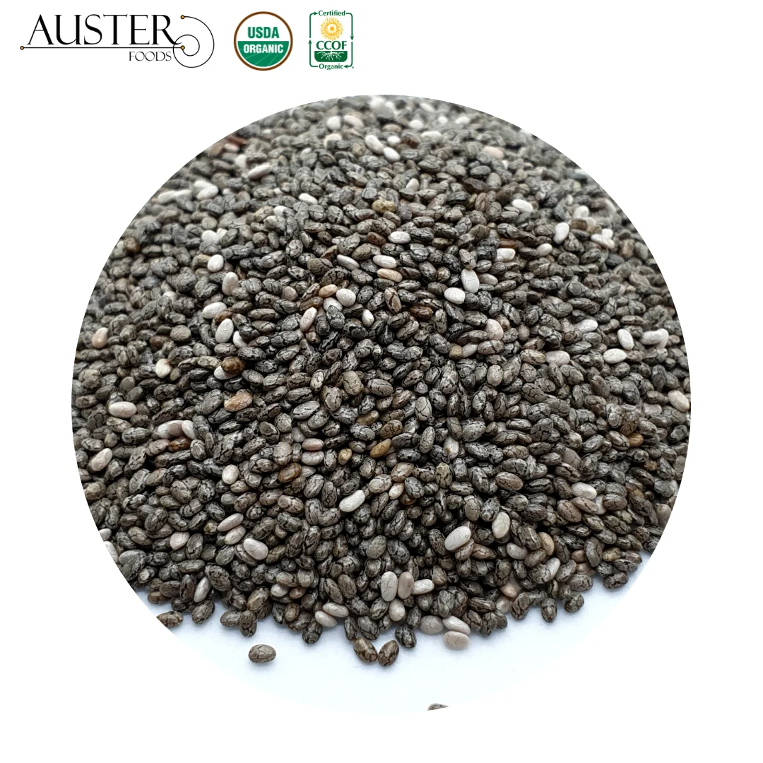 Chia Seeds 100% Natural ingredient Gluten Free Non GMO Vegan Keto packed in 25 kg bags for wholesale