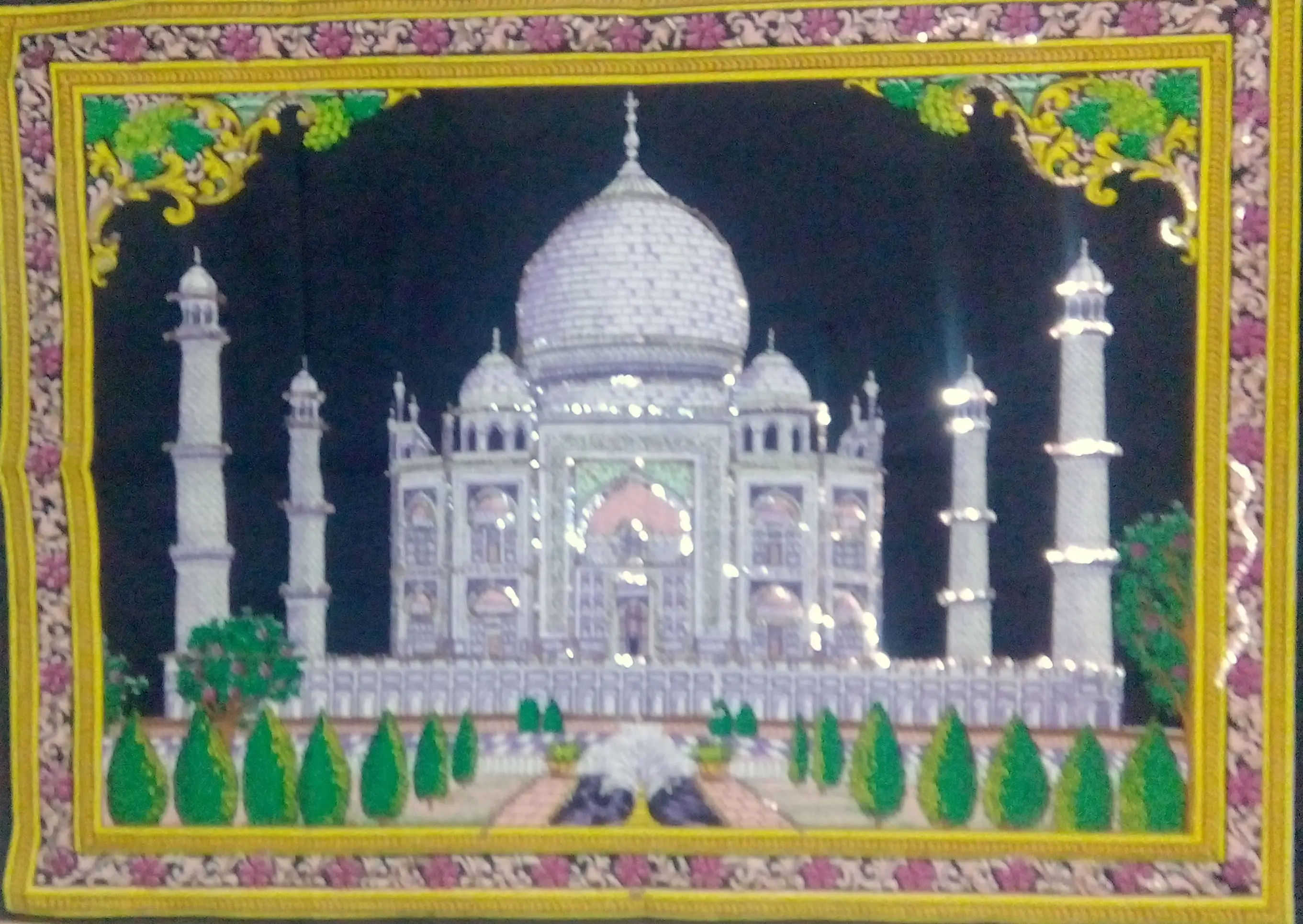 Wall Hanging Seventh Wonder In World Taj Mahal Tapestry Small Home Decor Poster Wonderful Art Beautiful