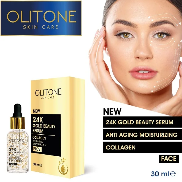 OLITONE 24K Золотая Красота Сыворотка золотой коллаген и гиалуроновая кислота против старения морщин Многофункциональный увлажняющий Восстанавливающий увлажнитель