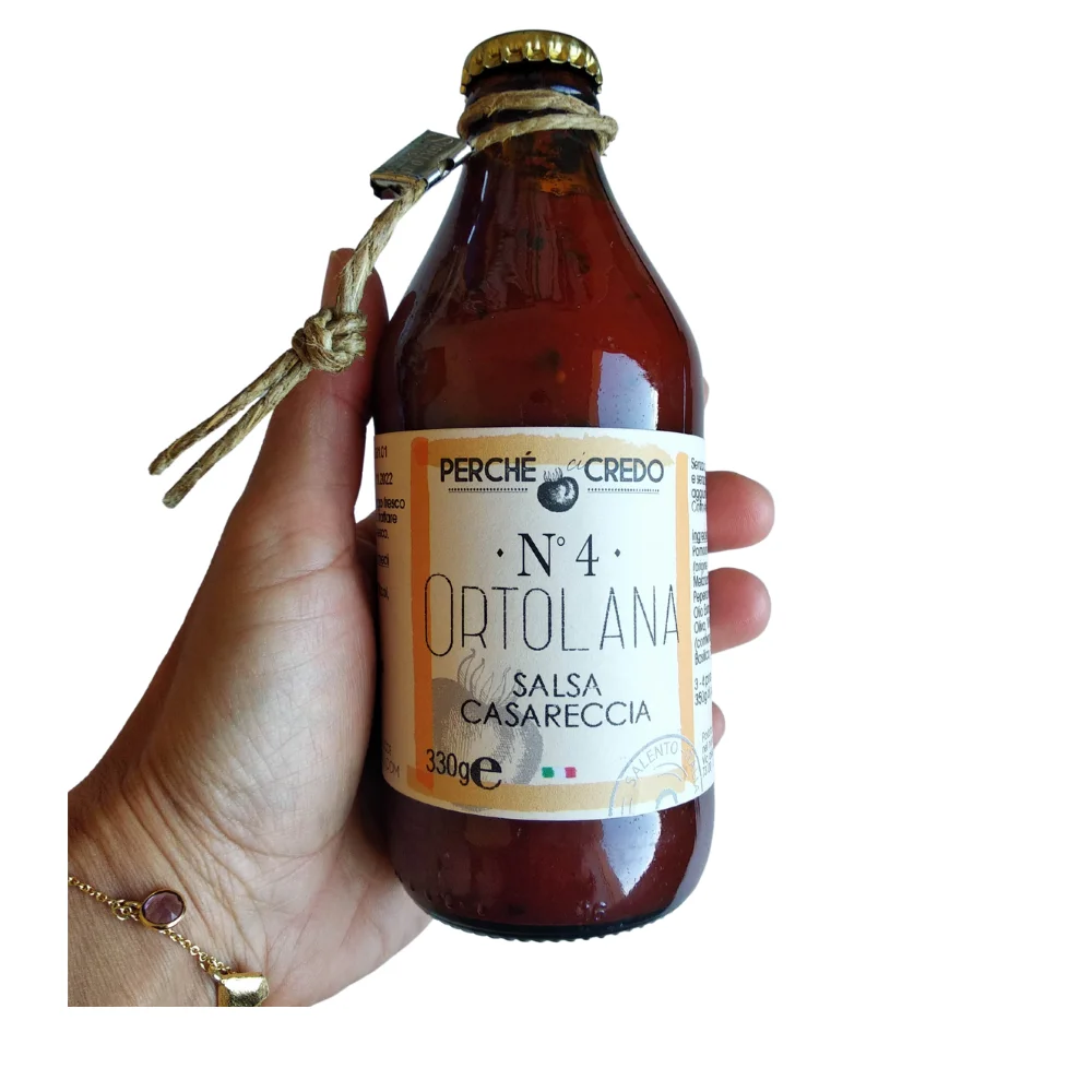 Original Italian High quality Tomato sauce AUBERGINE & PEPPER. Handmade. Ready to use: open and pour over your pasta or rice!