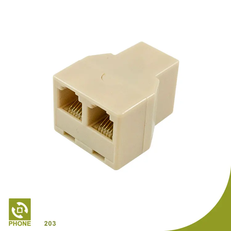 Modular Adaptor 2 way phone line splitter