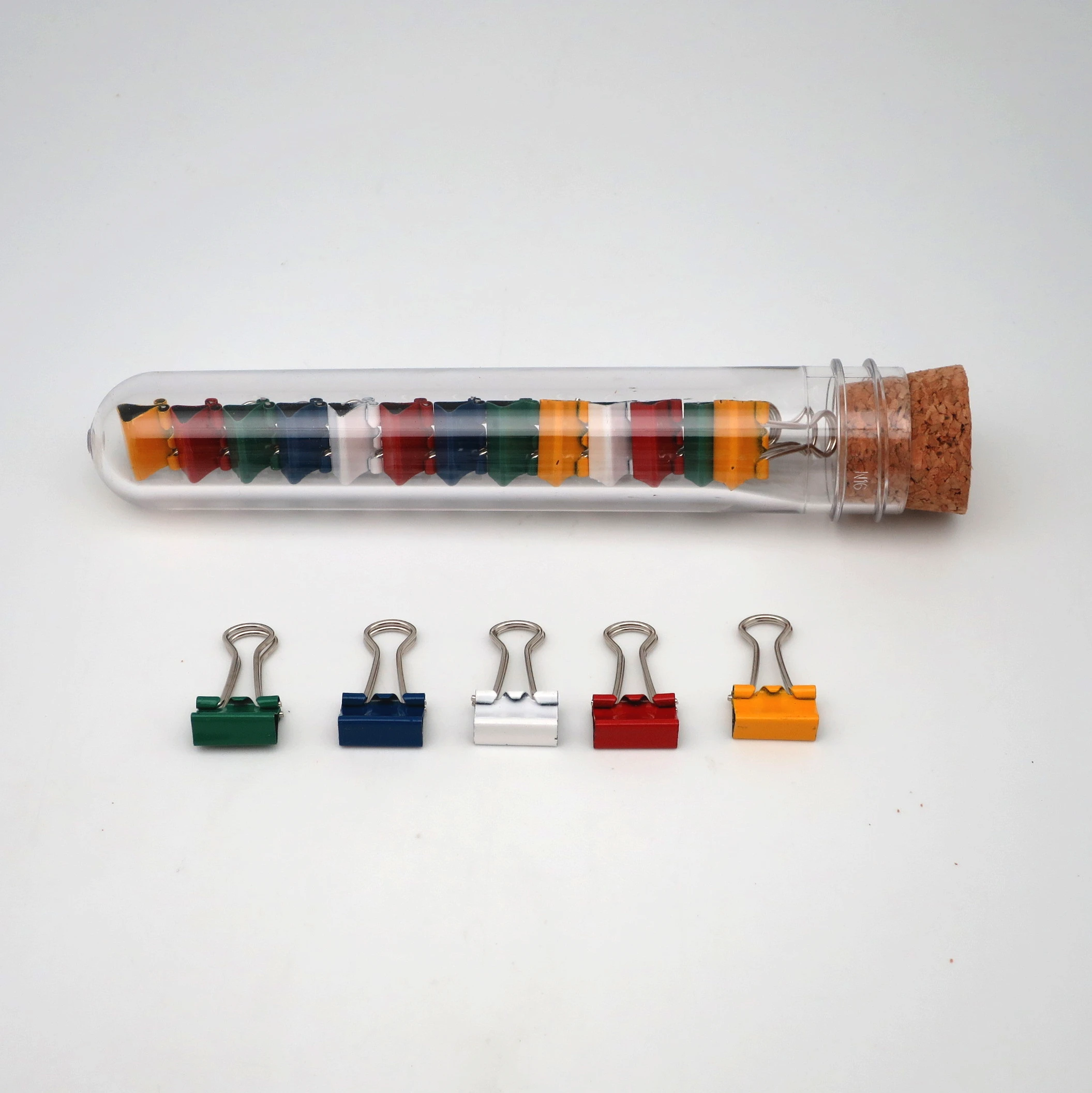 Office Accessories Test Tube holder with cork stand Office stationery Supply Set plastic tube for gifts packaging