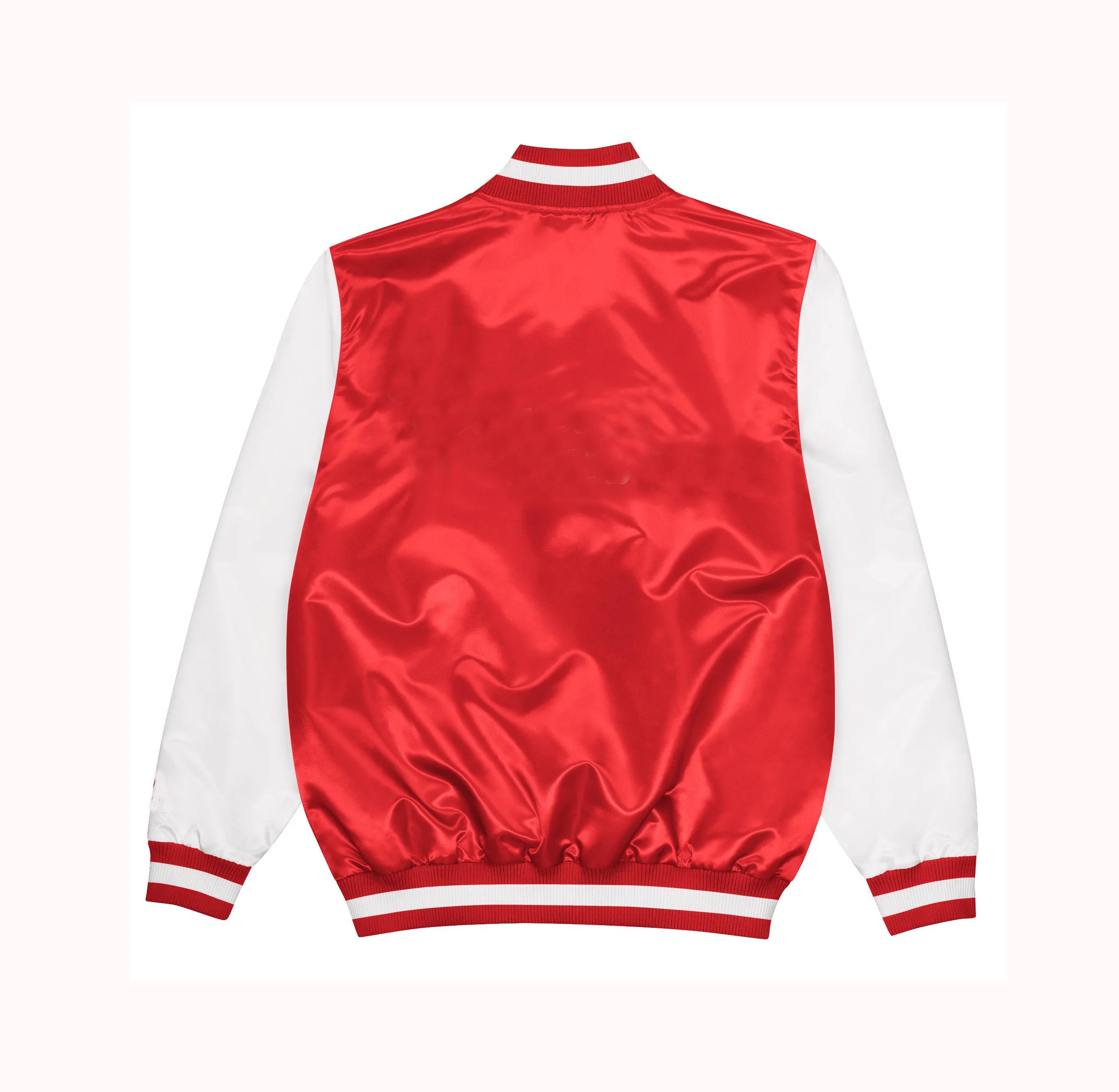 2021 Custom wholesale 100% polyester satin varsity baseball jacket winter men jacket
