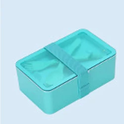 Factory Supply  Best Selling Christmas Festive Season Gifts  2 Layer Children School Silicon PP Lunch Box