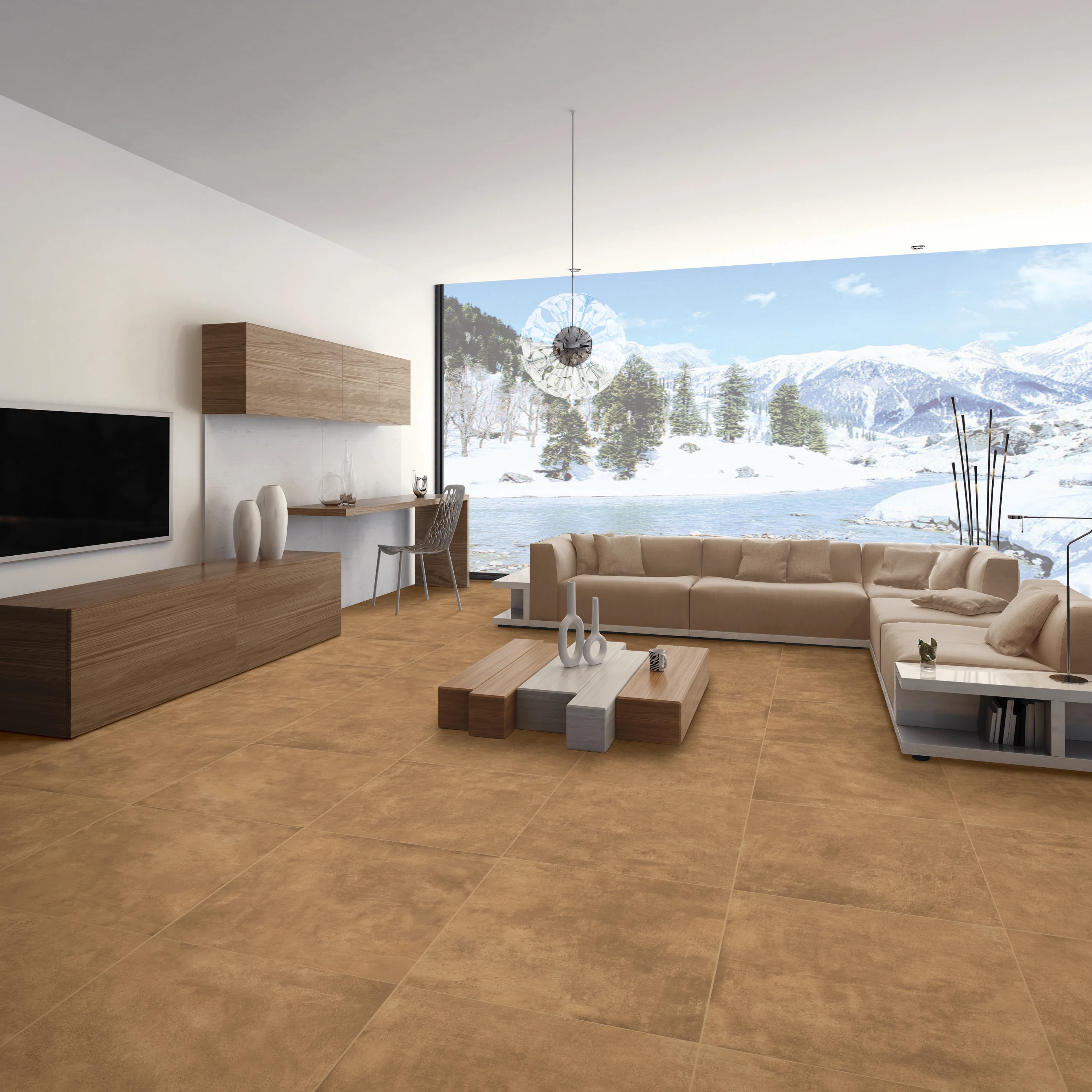 plain brown rustic surface floor tiles rectifier tiles fore home decor 60x60 60x120 from indian manufacturer