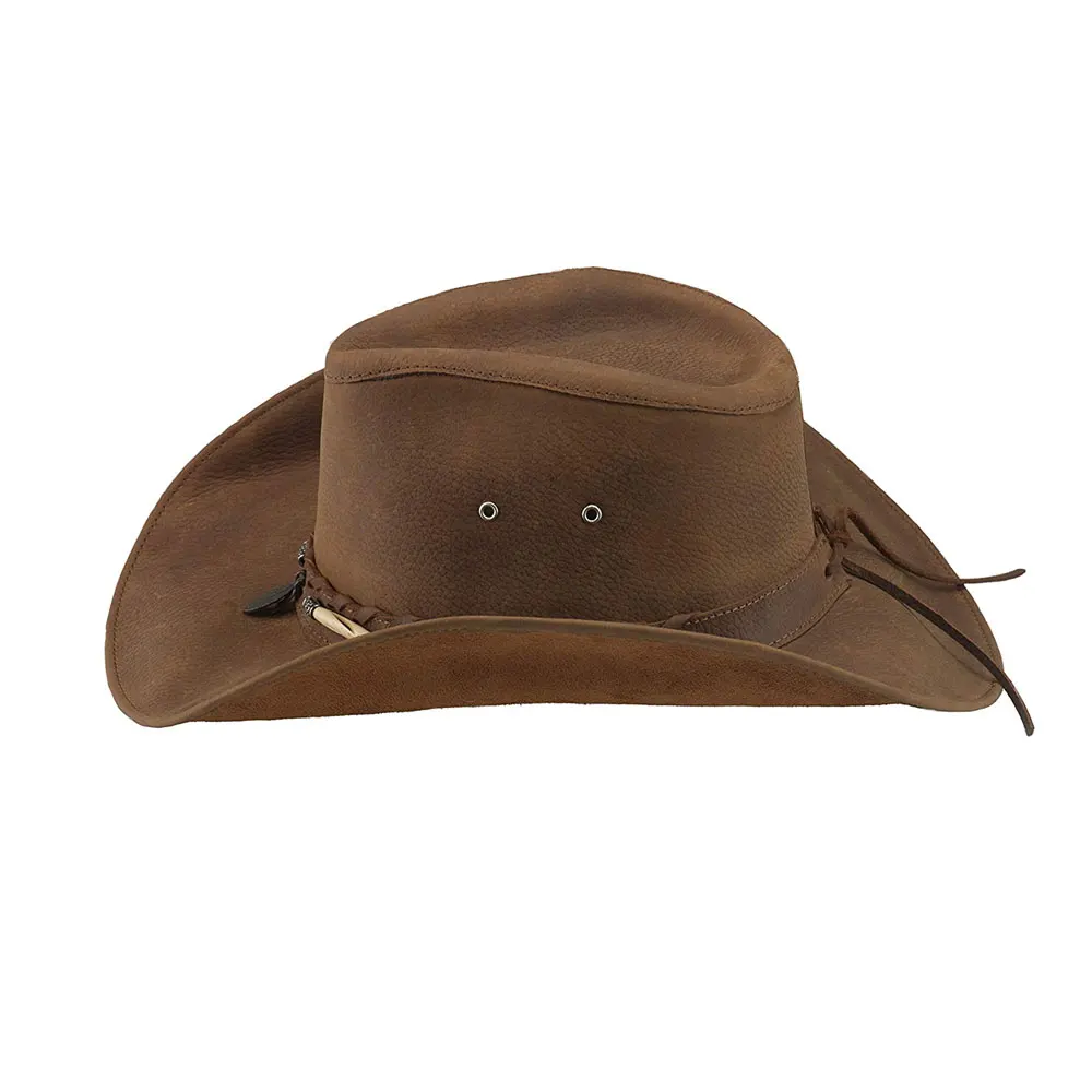 Men Top Quality Cow Boy Leather Hat Fashionable For Adults Cowboy Hat Horse Riding Hats