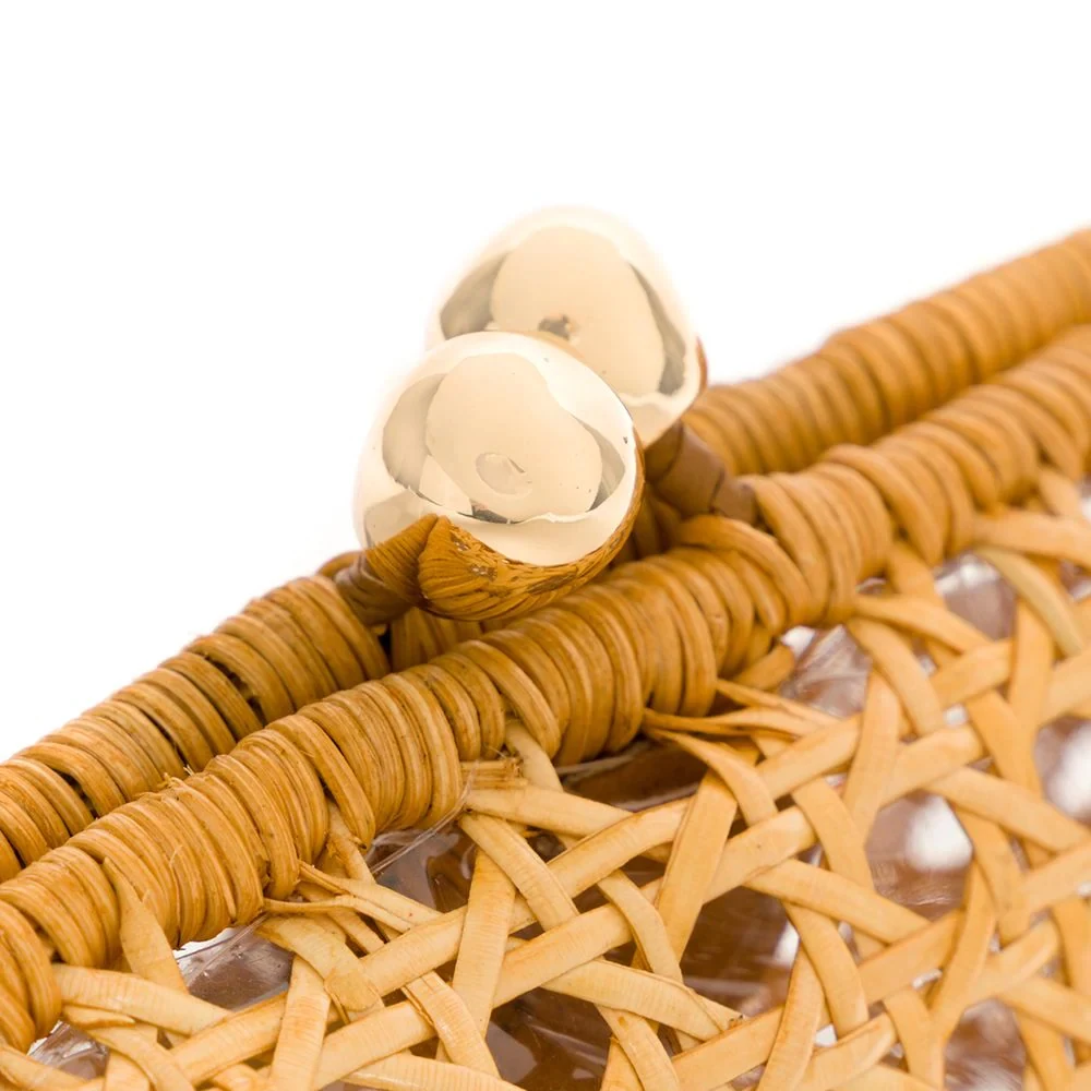 New Design Rattan Clutch Bag Handwoven, Handmade Wicker Handbag For Ladies In Vietnam